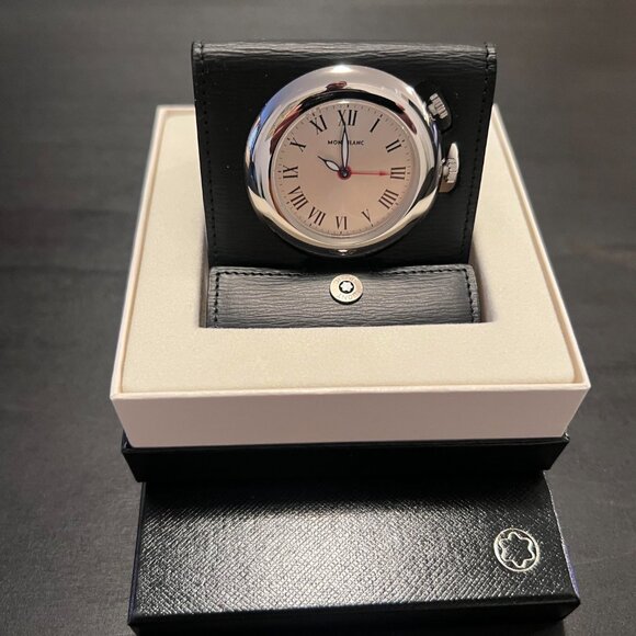 Montblanc Westside Travel Alarm Clock – New in Box - Picture 1 of 2